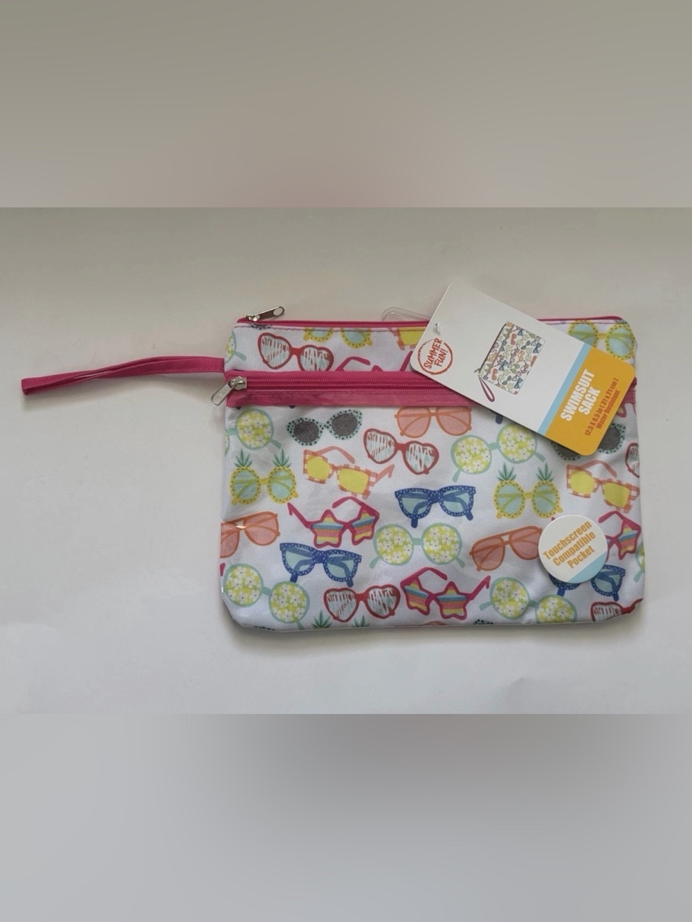Summer Fun Touchscreen Waterproof Wet Bikini Swimsuit Beach Travel Pouch Bag